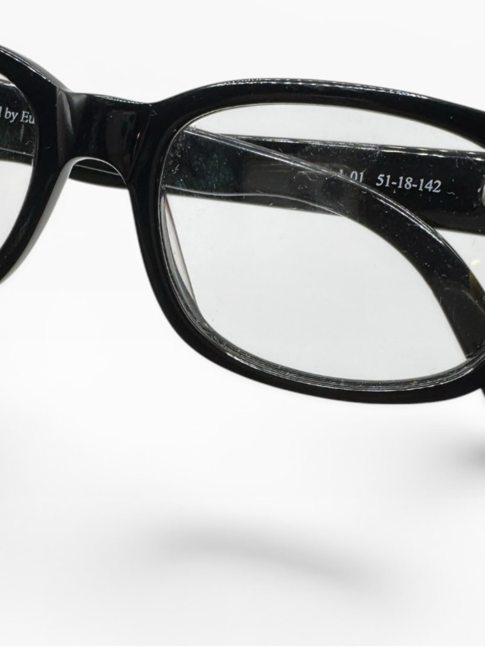 Scott Harris Underground Europa UG-06 Black Acetate Eyeglass Frames 51-18-142 - Picture 7 of 9